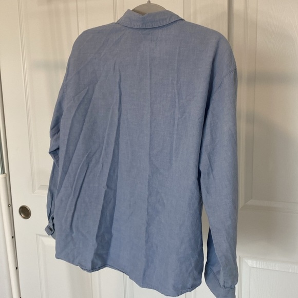 Korey City Blue Embroidered Women Shirt - Picture 3 of 3